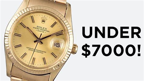 cheapest solid gold rolex